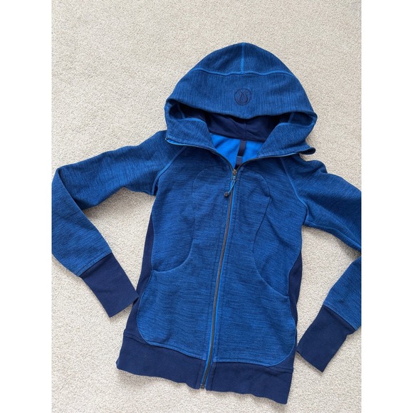 Lululemon Size 2 Scuba Hoodie III Commuter Denim Lakeside Blue Hero Blue - Picture 5 of 9